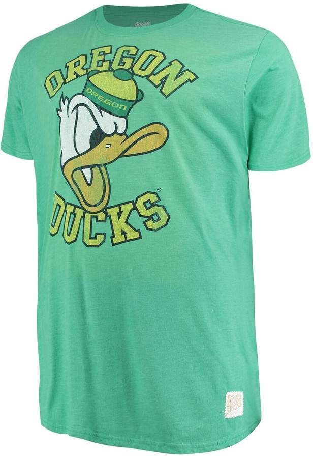 Retro Brand Unbranded Green Oregon Ducks Big Tall Mock Twist Shirt