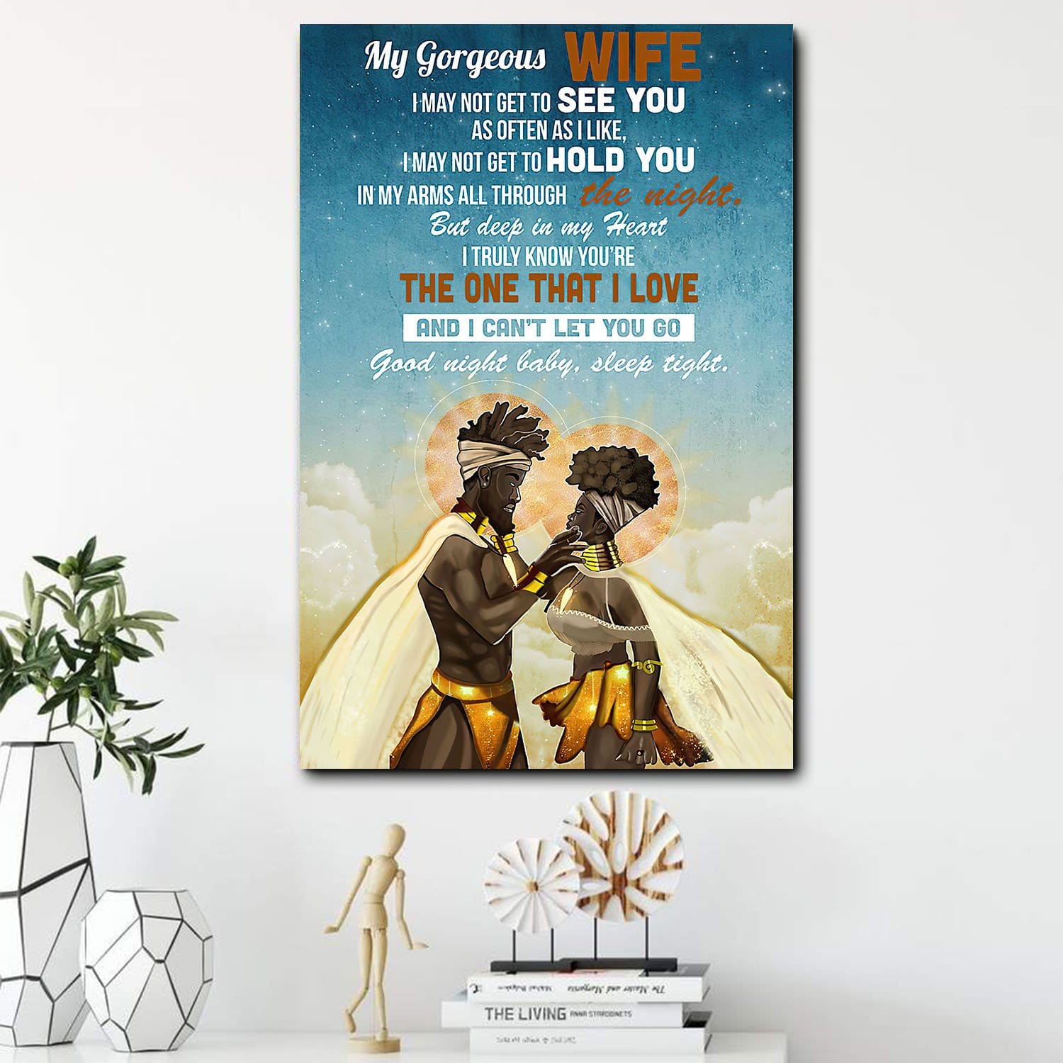 African Poster You Are The One That I Love Living Room Bedroom Bathroom Home Decoration