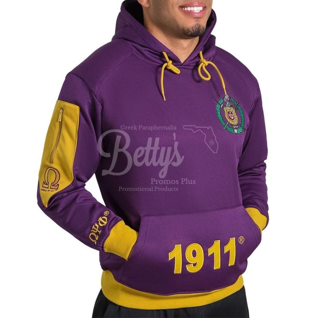 Omega Psi Phi Ωψφ Hoodie Pullover Jacket Pull Over Sweatshirt With Hood