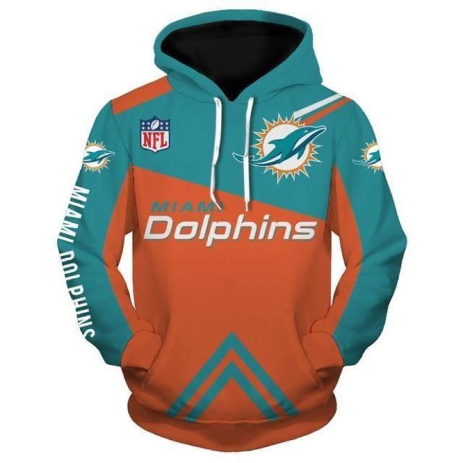 Miami Dolphins Hoodie 3D Style404 All Over Printed