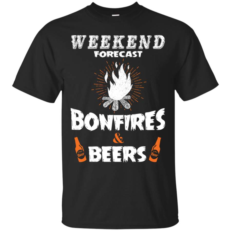 AGR Girls Weekend Shirts Weekend Forecast BonFires And Beers Tshirts