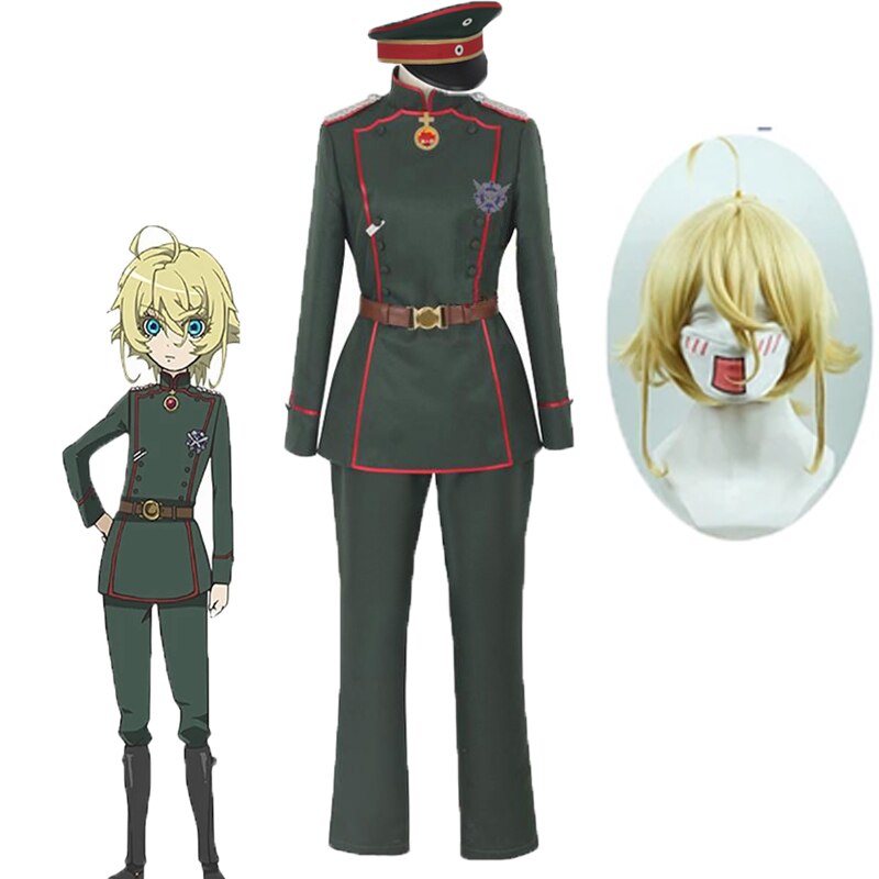 Anime Saga Of Tanya The Evil Tanya Von Degurechaff Women Cosplay Costume Stage Performence Clothing Halloween Costumes And Wigs alx