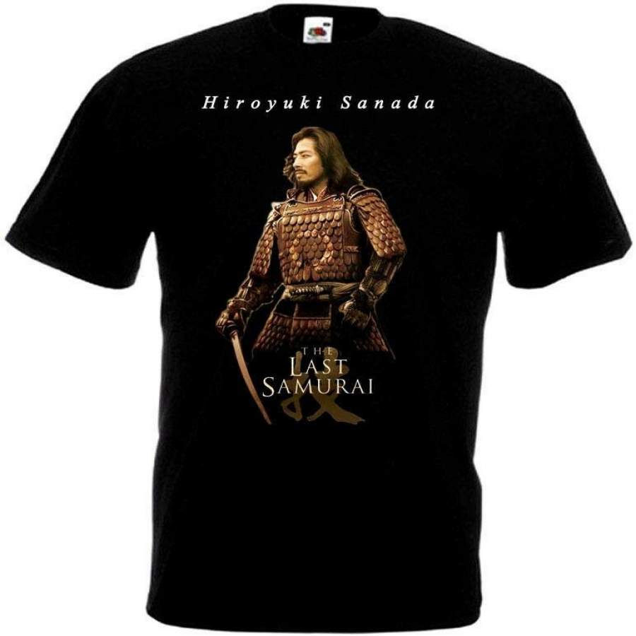 The Last Samurai V1 T Shirt Hiroyuki Sanada Black Movie Poster All Sizes S-5Xl