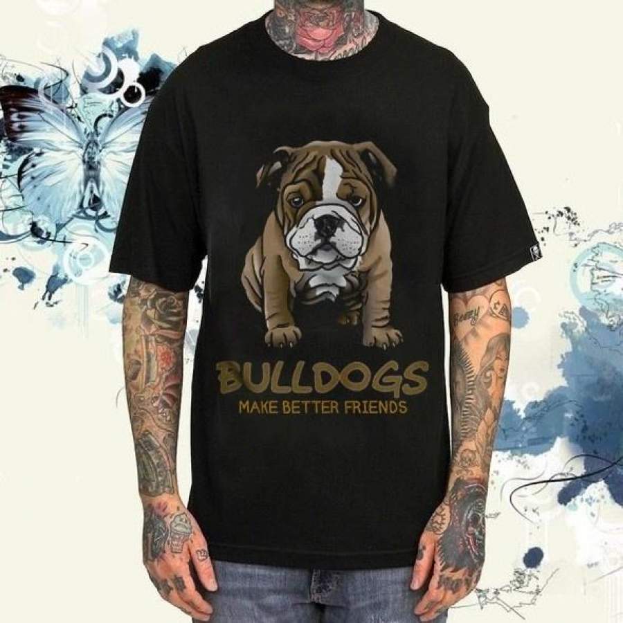 bulldog shirt,friends shirt,grandpa shirt,daddy shirt,lover shirt,loose shirt