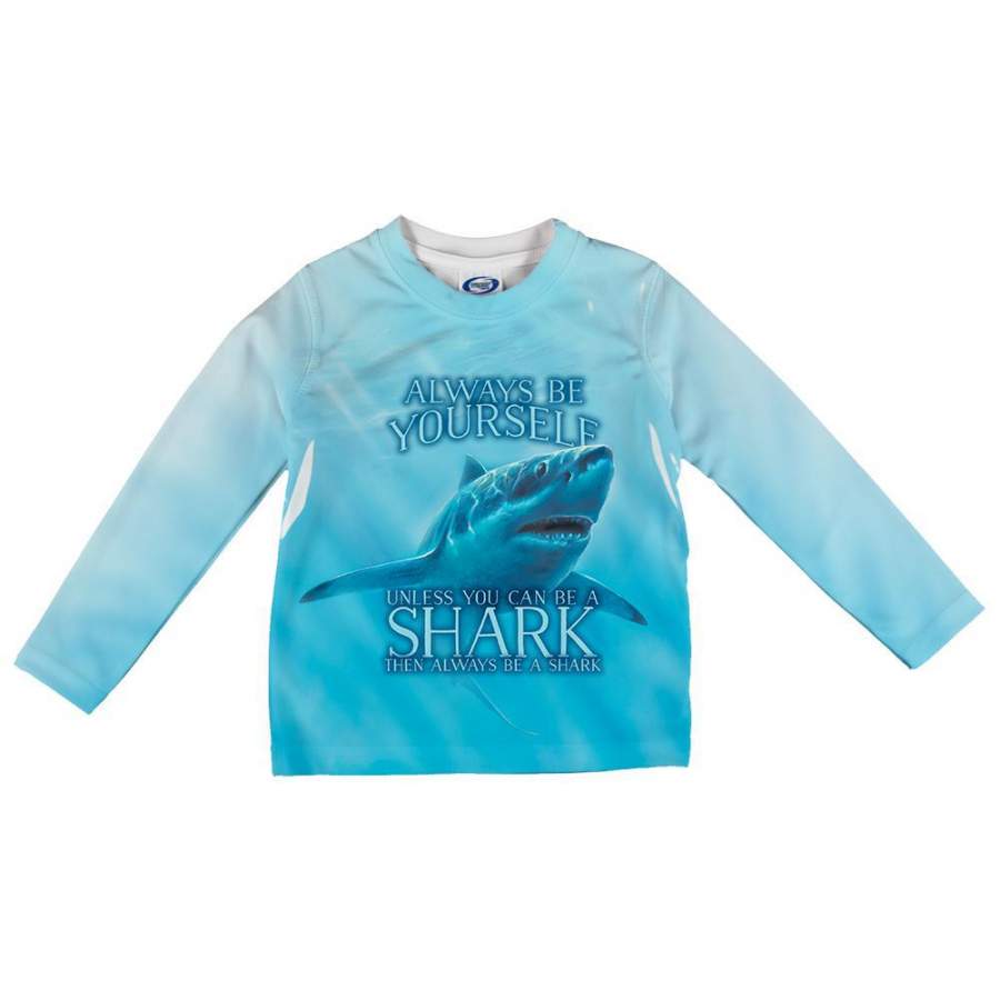 Always Be Yourself Unless Great White Shark All Over Infant Long Sleeve T Shirt