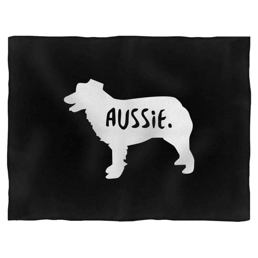 Australian Shepherd Dog Puppy Doggy Aussie Blanket