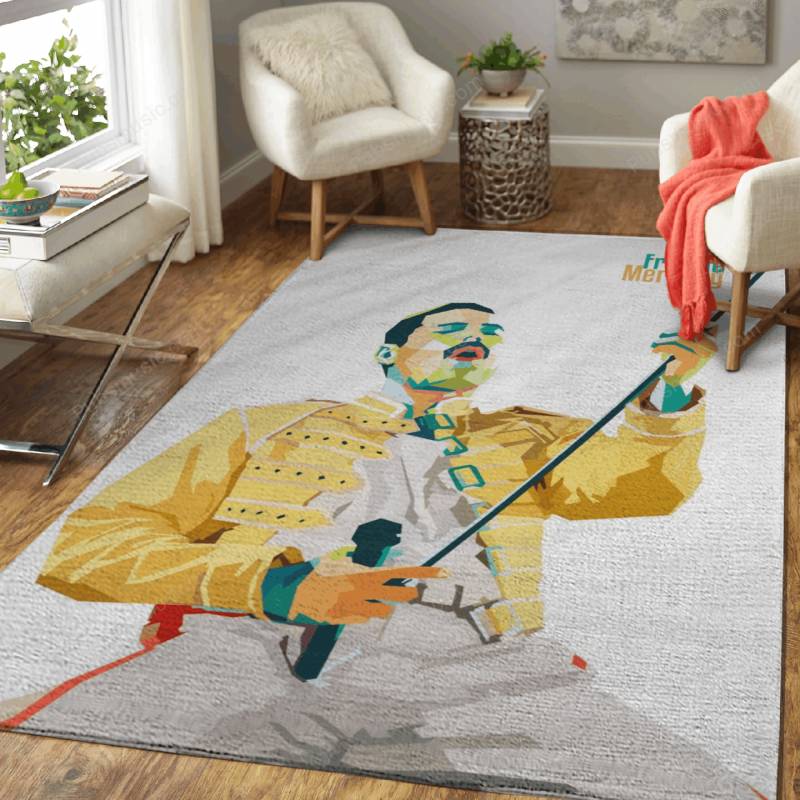 Freddie Mercury in Pop Art – Freddie Mercury Area Rug Carpet