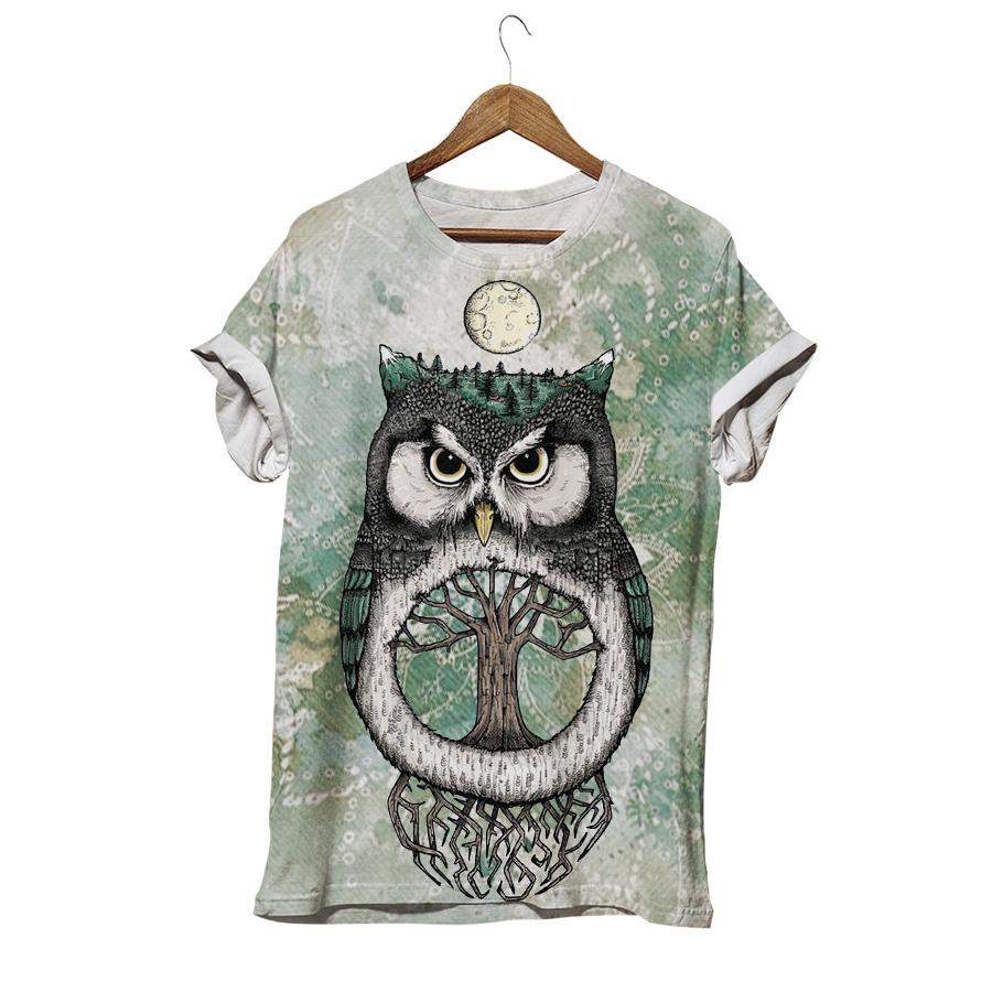 Save The Environment Animal Shirt Owl T-shirt