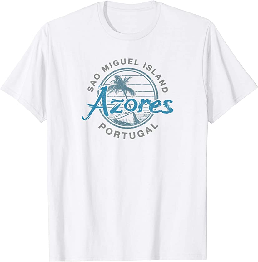 Azores Portugal Vintage Sao Miguel Island T-Shirt