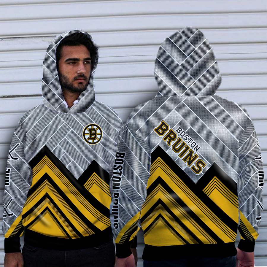 Black Cross Line Boston Bruins Hoodie