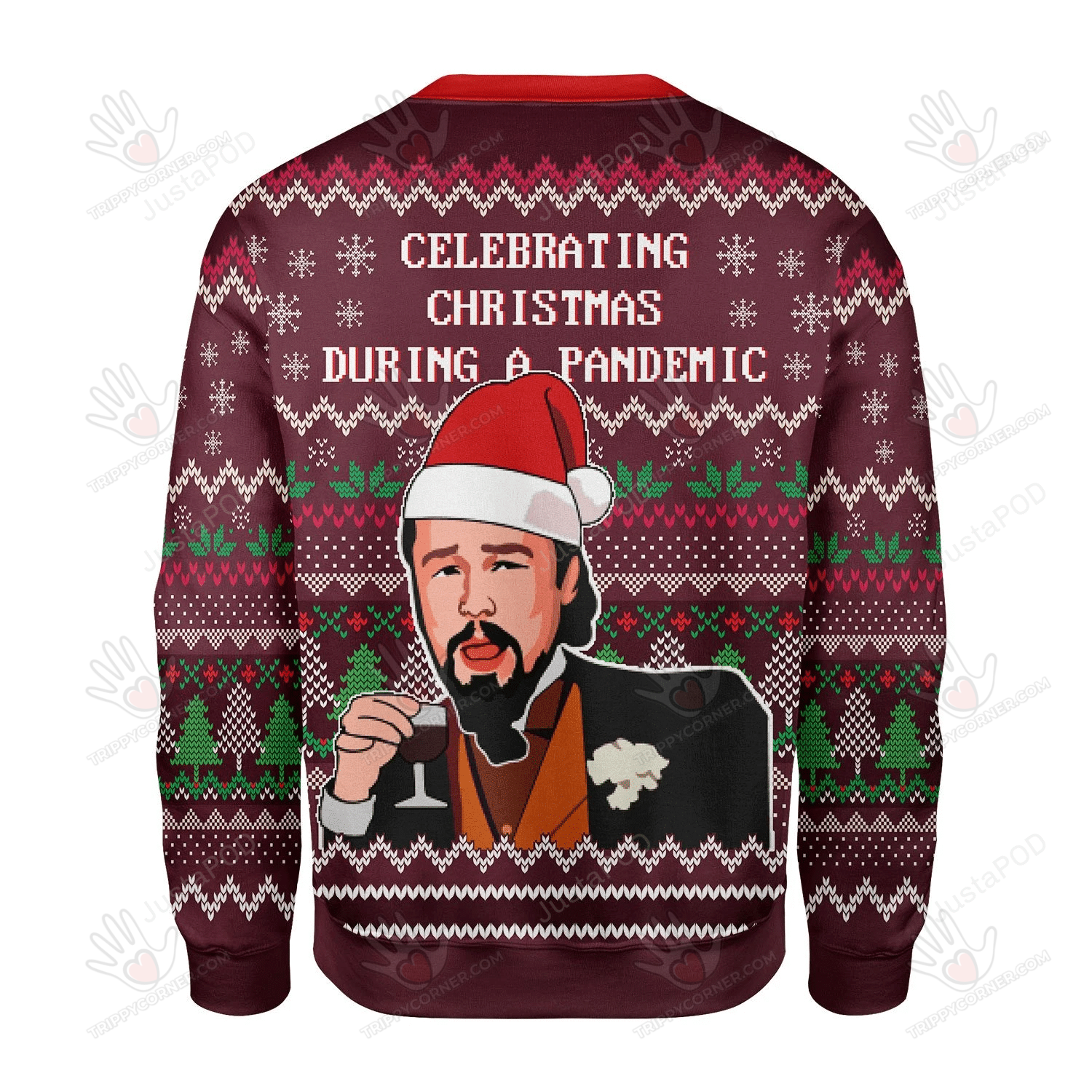 Celebrating Christmas During Pandemic Ugly Christmas Sweater, All Over Print… Ugly Sweater Christmas Gift