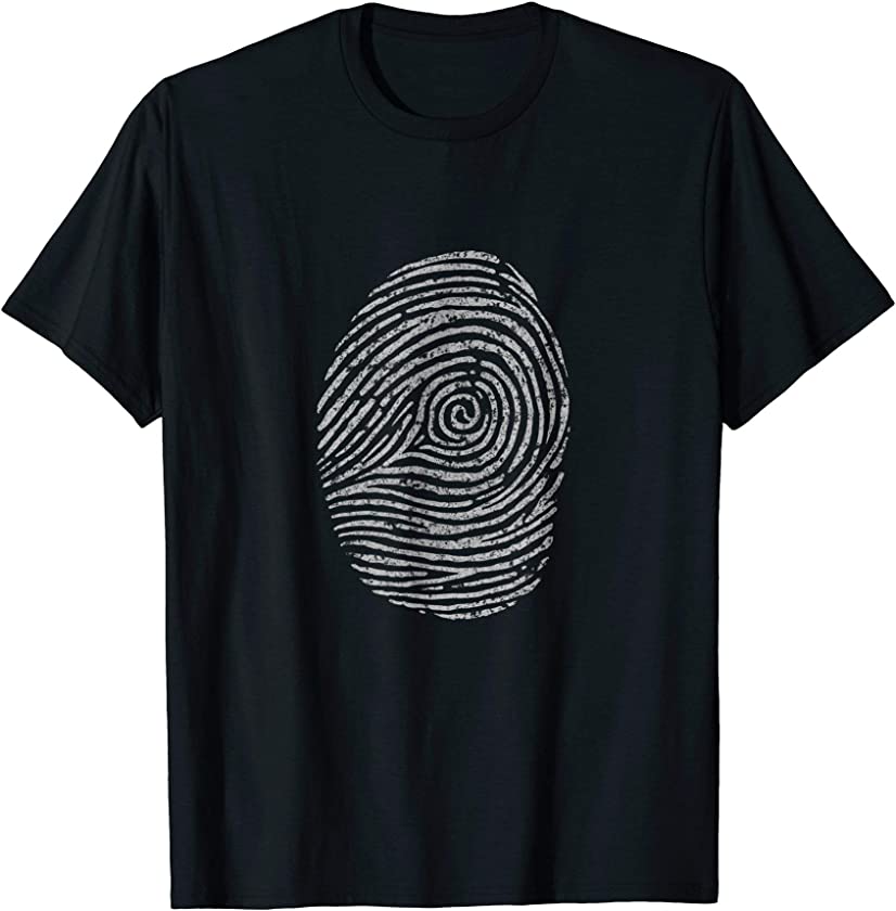 Vintage Style Fingerprint T-Shirt