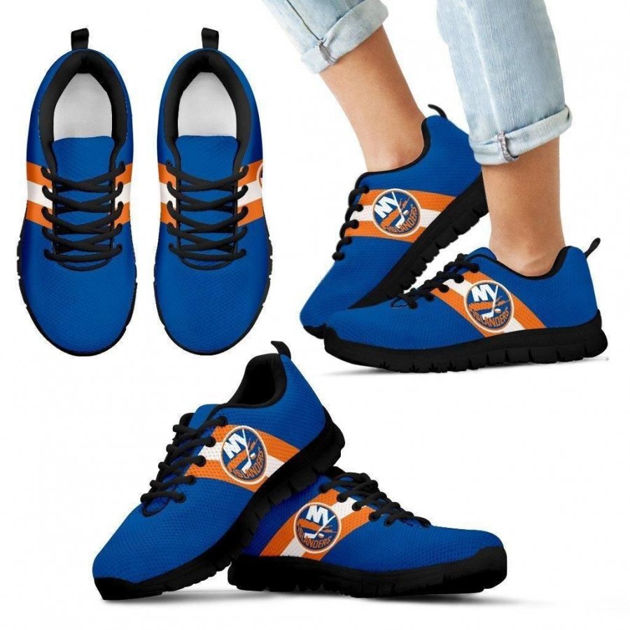 Three Colors Vertical New York Islanders Sneakers #723