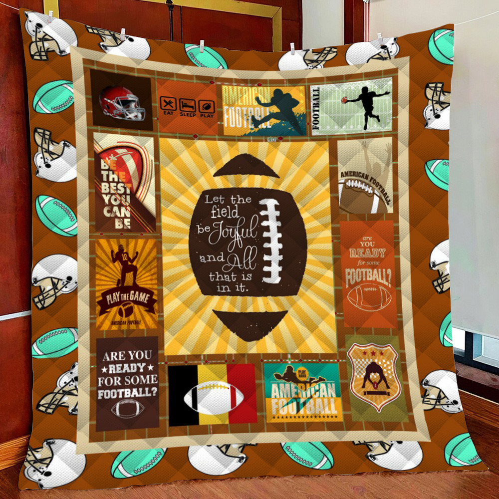 Are You Ready For Some Football Fleece Blanket Quilt Blanket