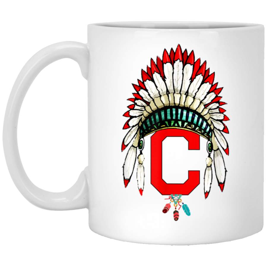 Cleveland Hometown Indian Tribe vintage for Baseball Fans Gift White Mug