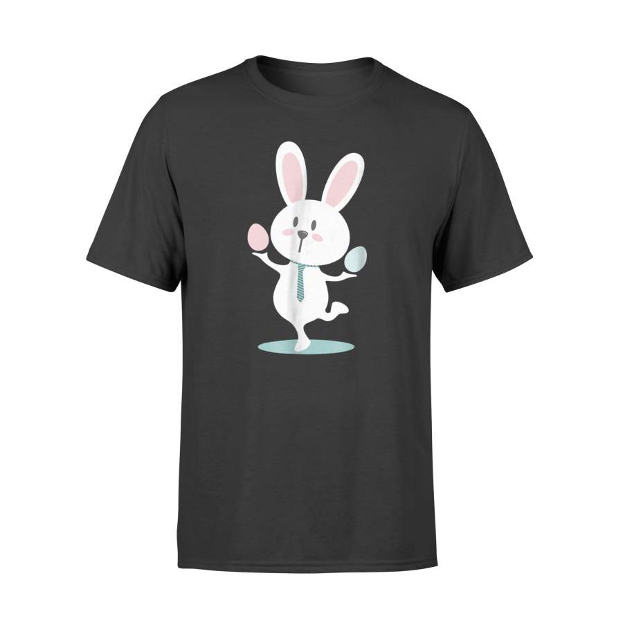 Cute Easter Bunny Balancing With Eggs T Shirt