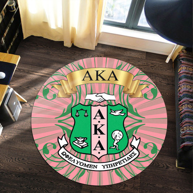 Alpha Kappa Alpha Round Rug – Sorority Vintage Style Round Rug