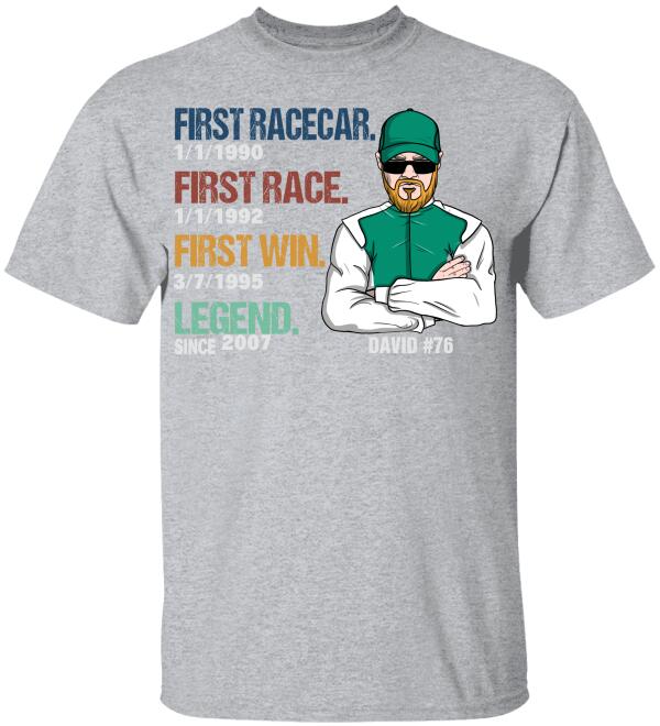 Racing – Racing Dad Legend – Personalized Shirts