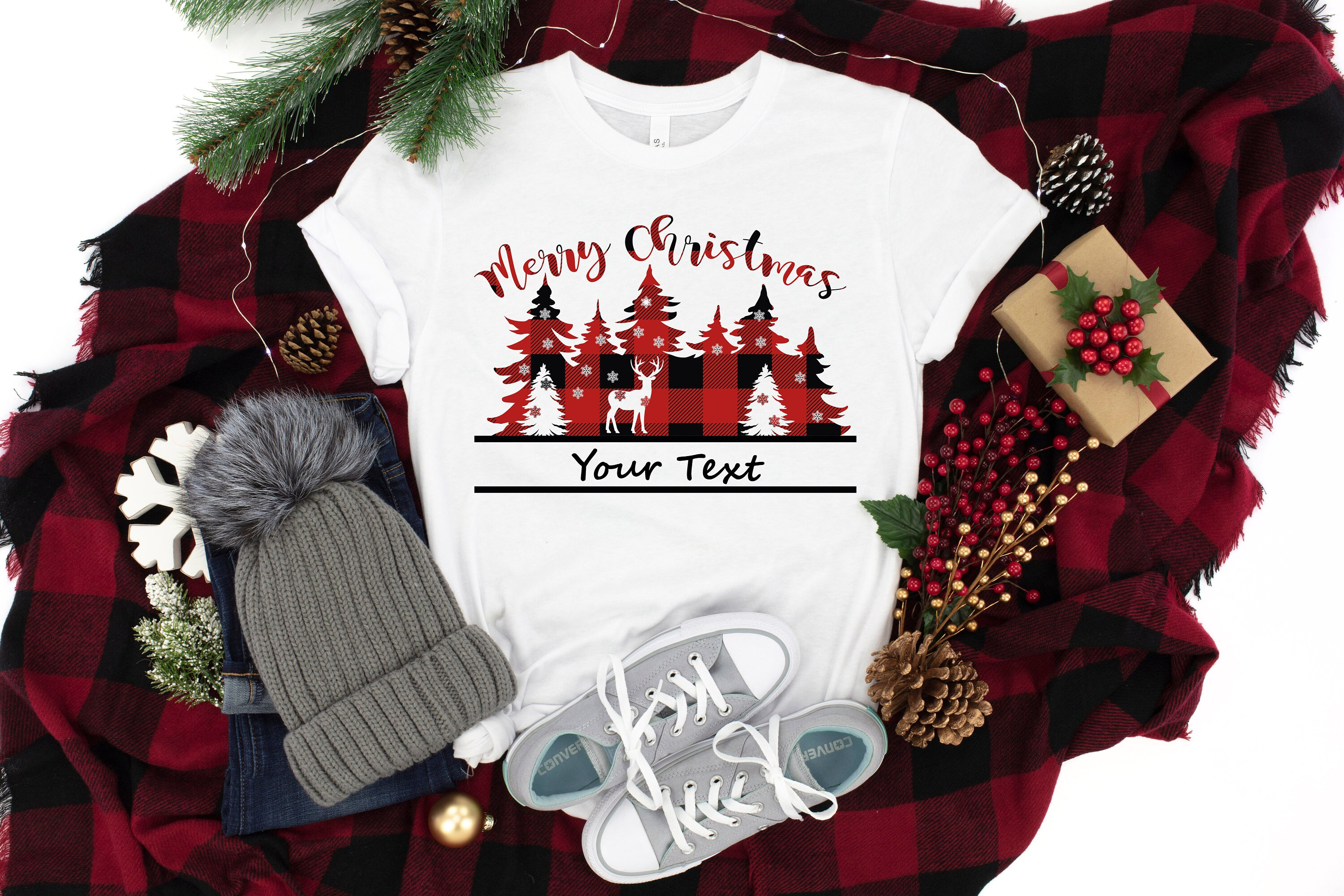 Merry Christmas Buffalo Plaid Shirt, Custom Family Merry Christmas Shirt, Christmas Shirt, Personalized Merry Christmas, Christmas Day Gift