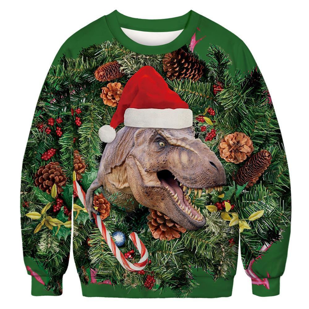 Dinosaur Ugly Christmas Sweater | For Men & Women | Adult | Us6259