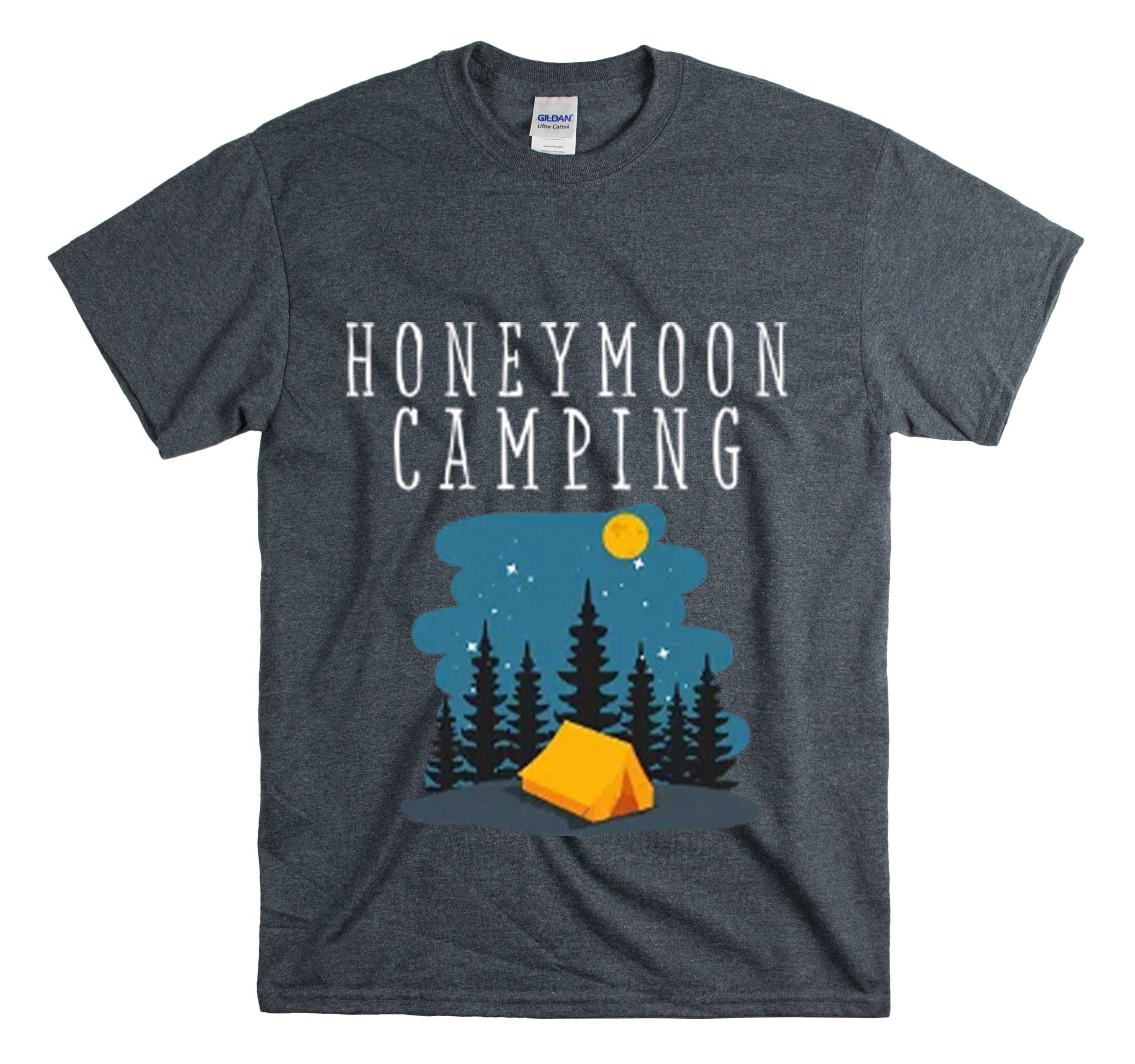 Shirt Funny Honeymoon Camping Fiancee Roadtrips Nature Exploration Travel Adventure T-Shirt Unisex Heavy Cotton Tee