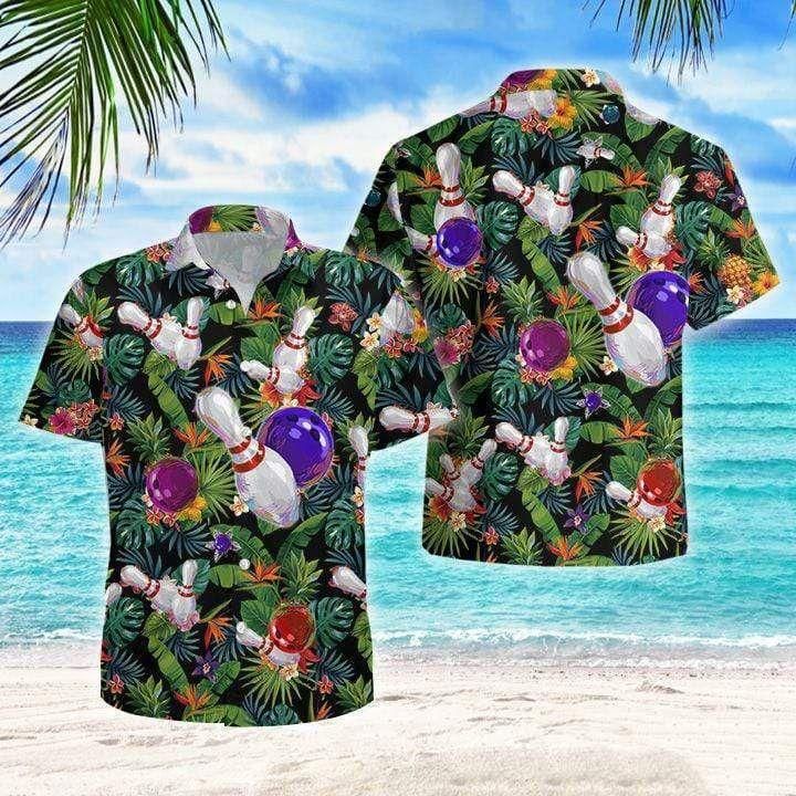 Bowling Art Aloha Hawaii Shirt Colorful Short Sleeve Summer Beach Casual For Men And Women Ha106234