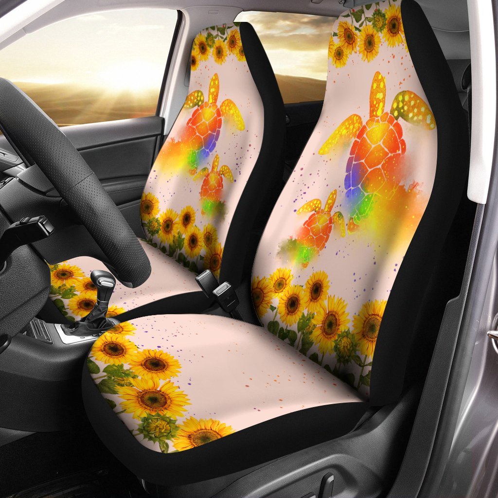 Turtle Custom Car Seat Covers Set Of 2