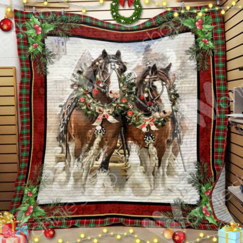 Horse Christmas Blanket OCT1102 85O34