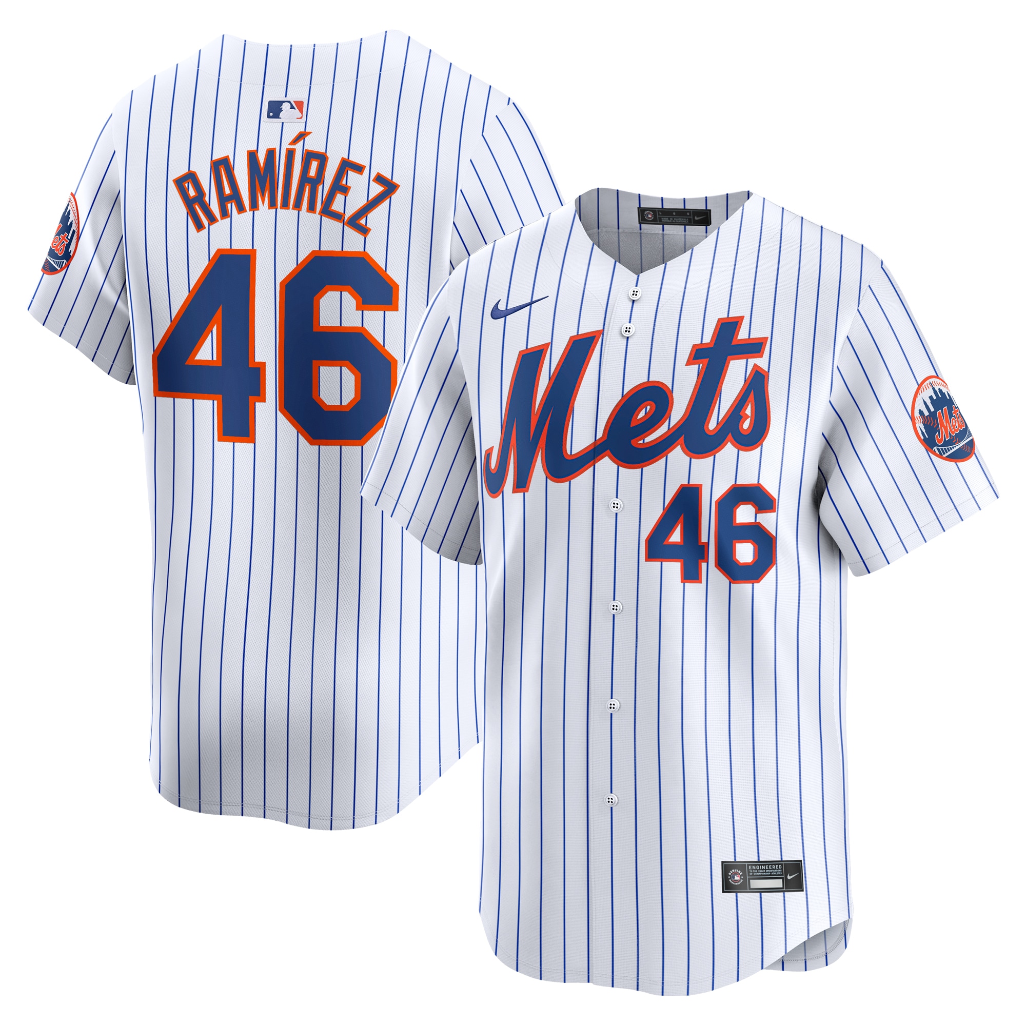 Yohan Ramirez New York Mets Home Limited Player Jersey  White