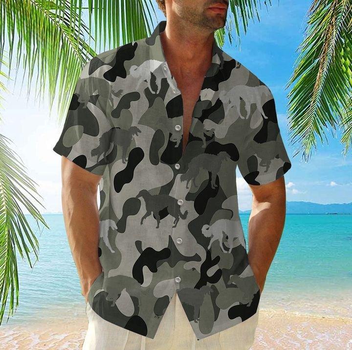 Borzoi Camo Hawaii Shirt Ha43272