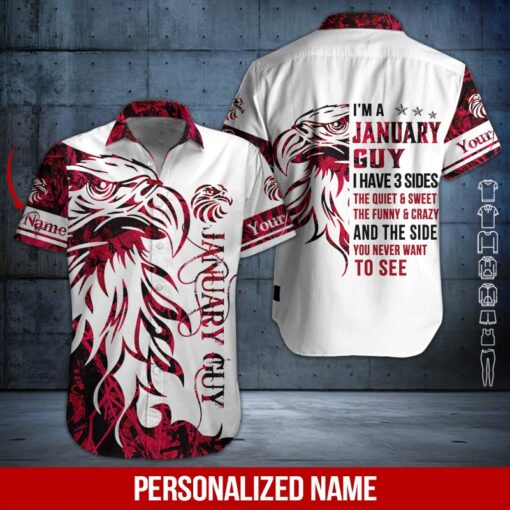 January Guy Custom Name Hawaii Shirt For Men Women Adult Ha44235