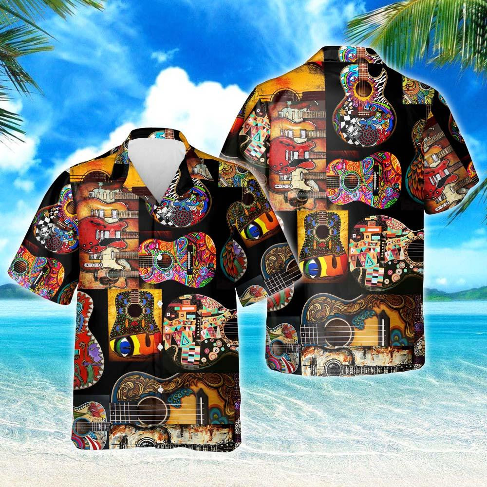 Classic Guitar Hawaii Shirt Unisex Adult Ha31170