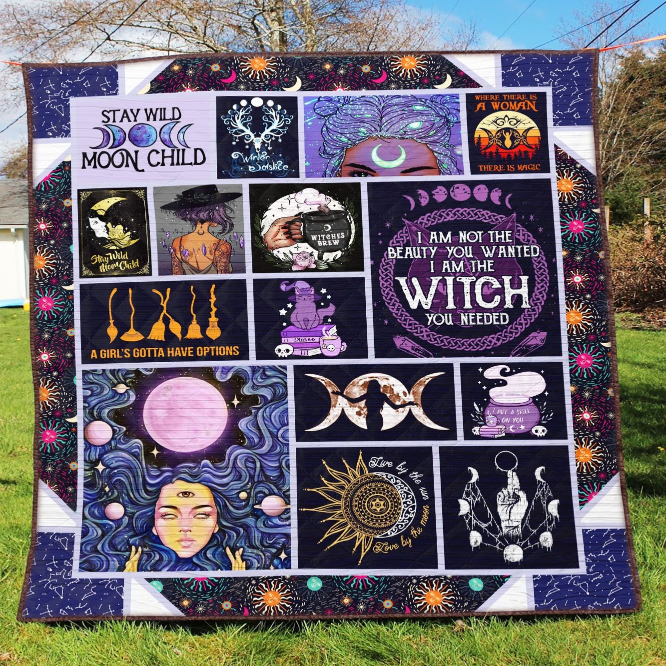 Wicca YE 3D Quilt Blanket 565