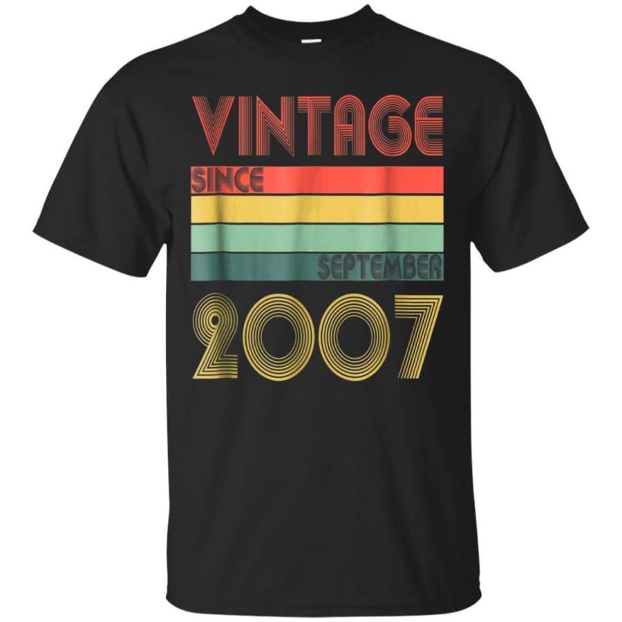 AGR Retro Vintage September 2007 Shirt 11th Birthday Gifts Jaq T-shirt