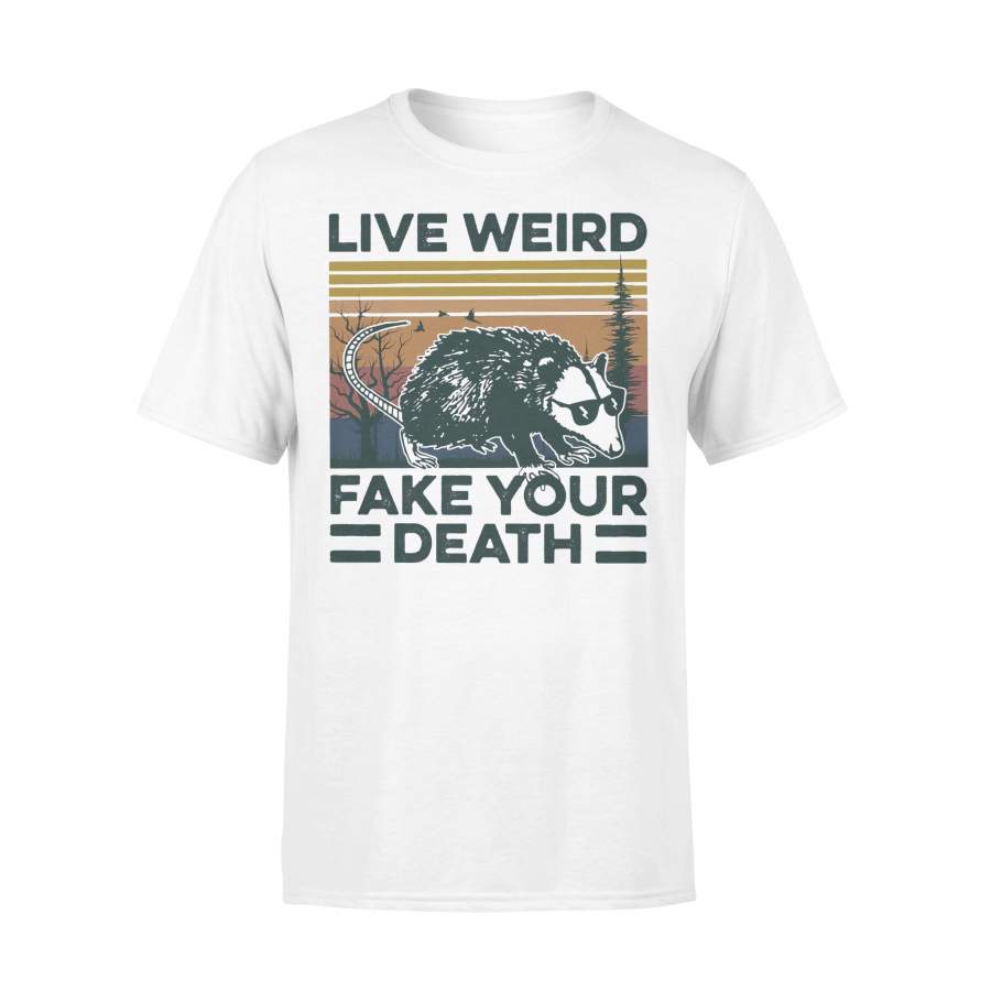 Opossum Live Weird Fake Your Death Vintage T-shirt