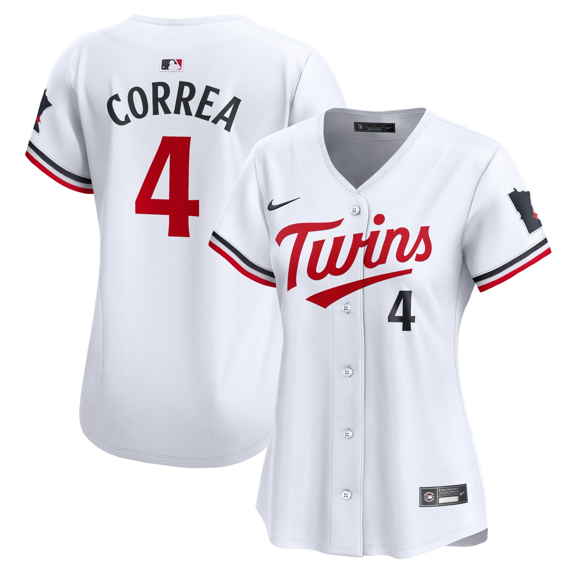 Carlos Correa Minnesota Twins Women's Home Limited Player Jersey – White