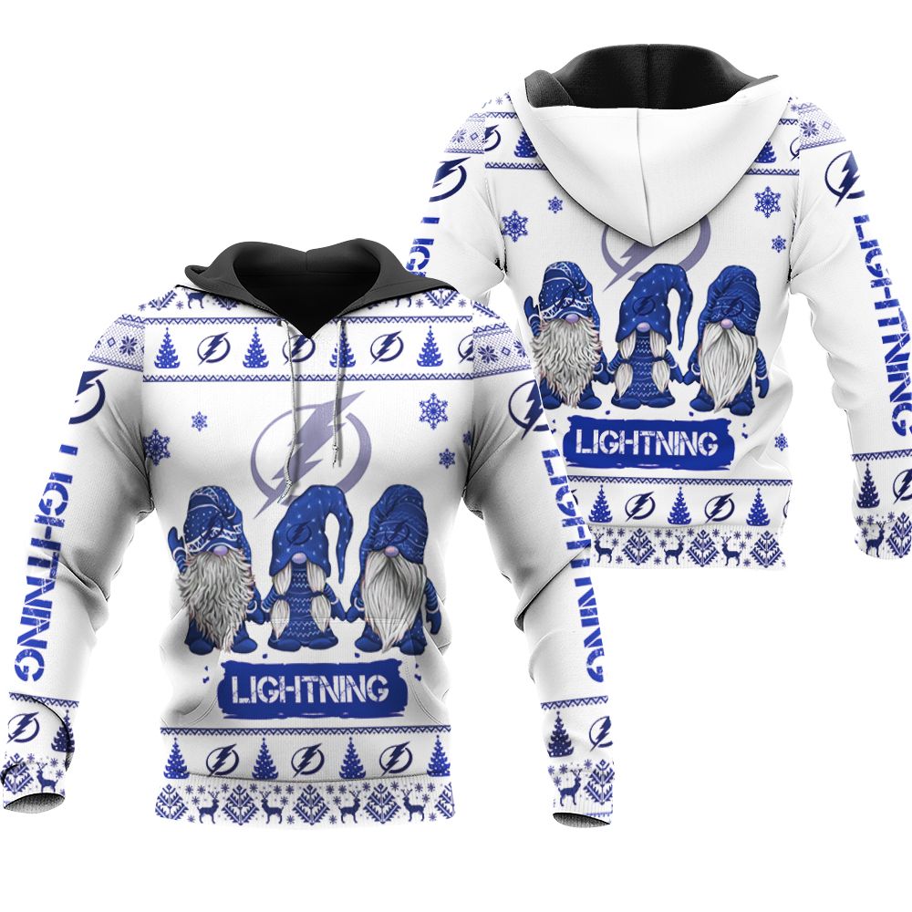 christmas gnomes Tampa Bay Lightning ugly christmas 3d printed sweatshirt 3d 3d Hoodie Sweater Tshirt