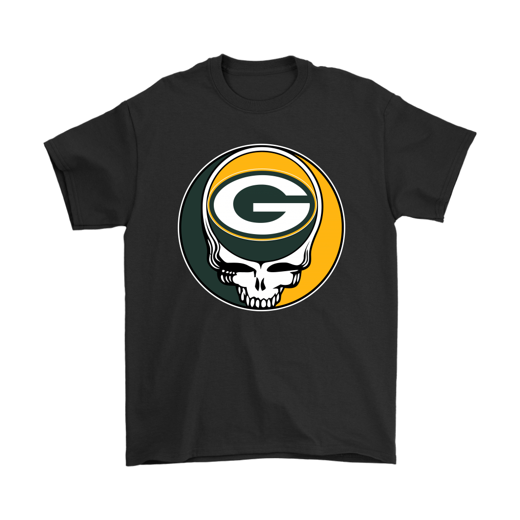 High quality Team Green Bay Packers x Grateful Dead Logo Band Shirts