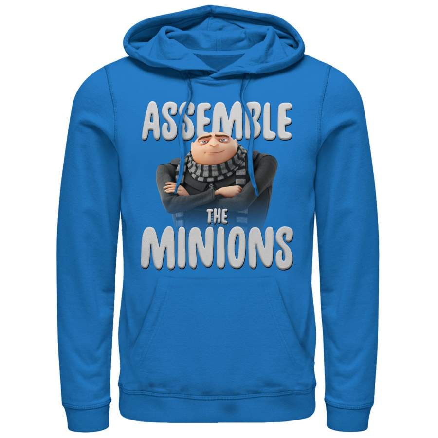 Despicable Me Men’s Gru Assemble the Minions  Lightweight Hoodie