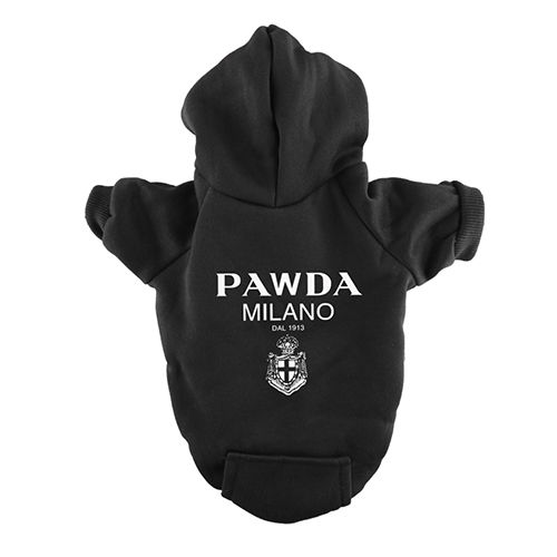 Pawda Dog Clothes Autumn Winter Spring Small Medium Puppy Kitten York French Bulldog Luxury Fleece Lining Cat Pet Hoodies alx