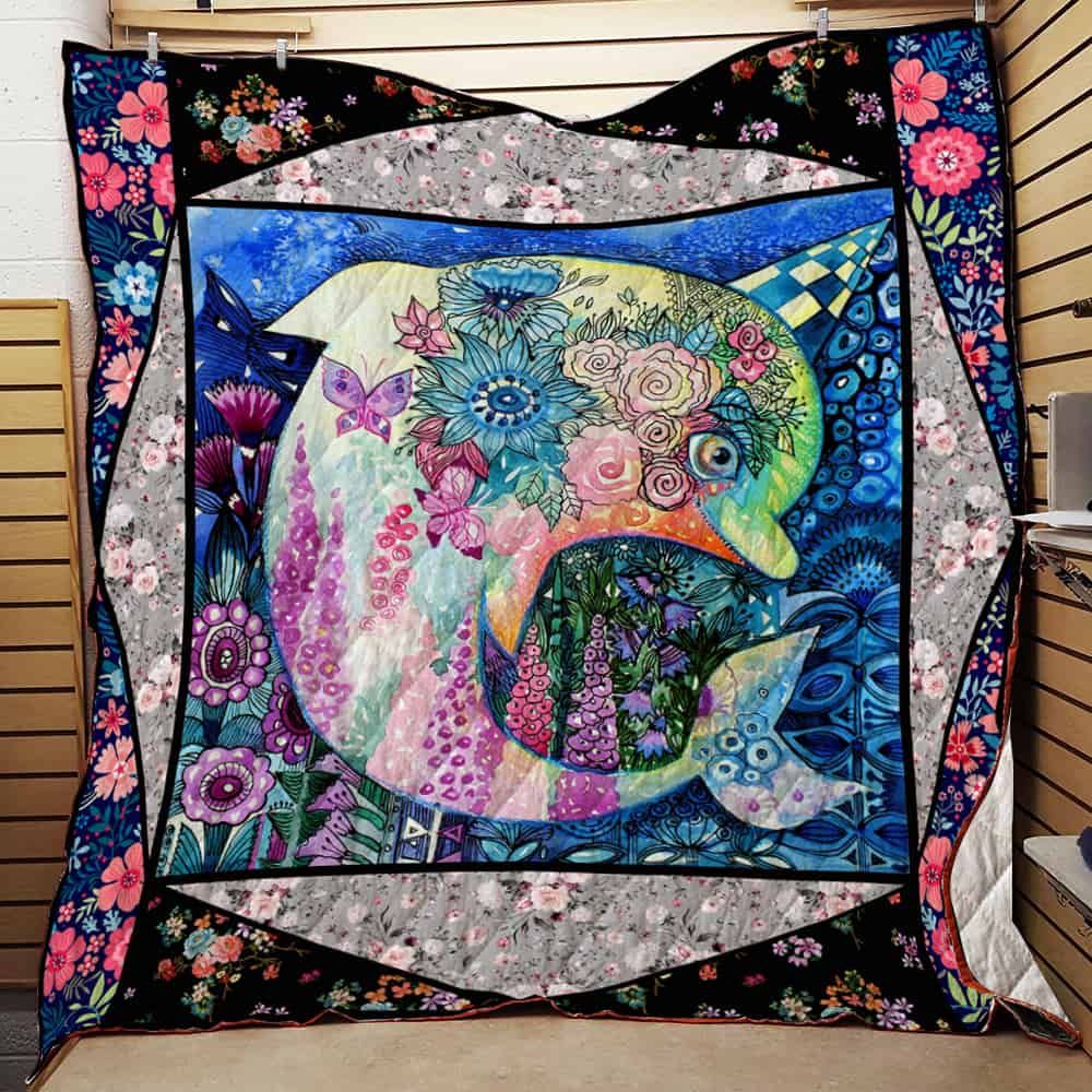 Dolphin 3D Quilt Blanket 3100