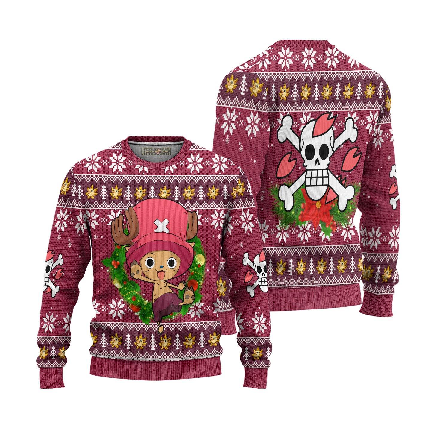 Chopper One Piece Anime Ugly Christmas Sweater Xmas Gift