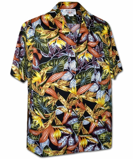 Paradise Heat Black Hawaii Shirt Ha19431