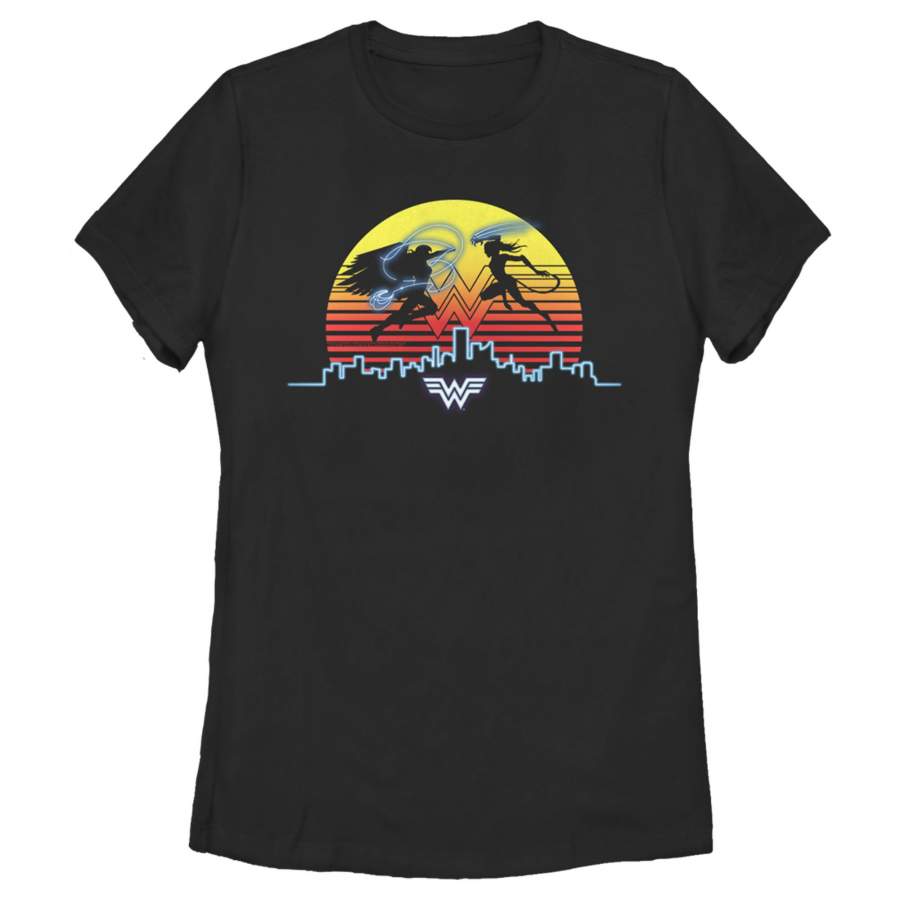 Wonder Woman 1984 Women’s Skyline Battle  T-Shirt