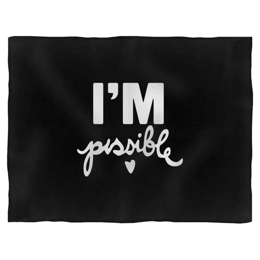 Audrey Hepburn Quote I’m Possible Audrey Hepburn Quote Yoga Gifts Never Give Up Perseverance Blanket