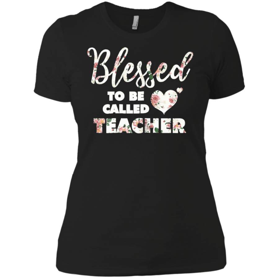 AGR Blessed To Be Called Teacher Ladies T-Shirt