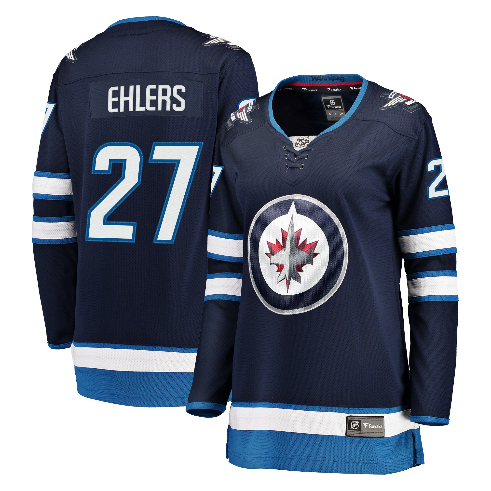 Women's Winnipeg Jets Nikolaj Ehlers Navy Breakaway Jersey