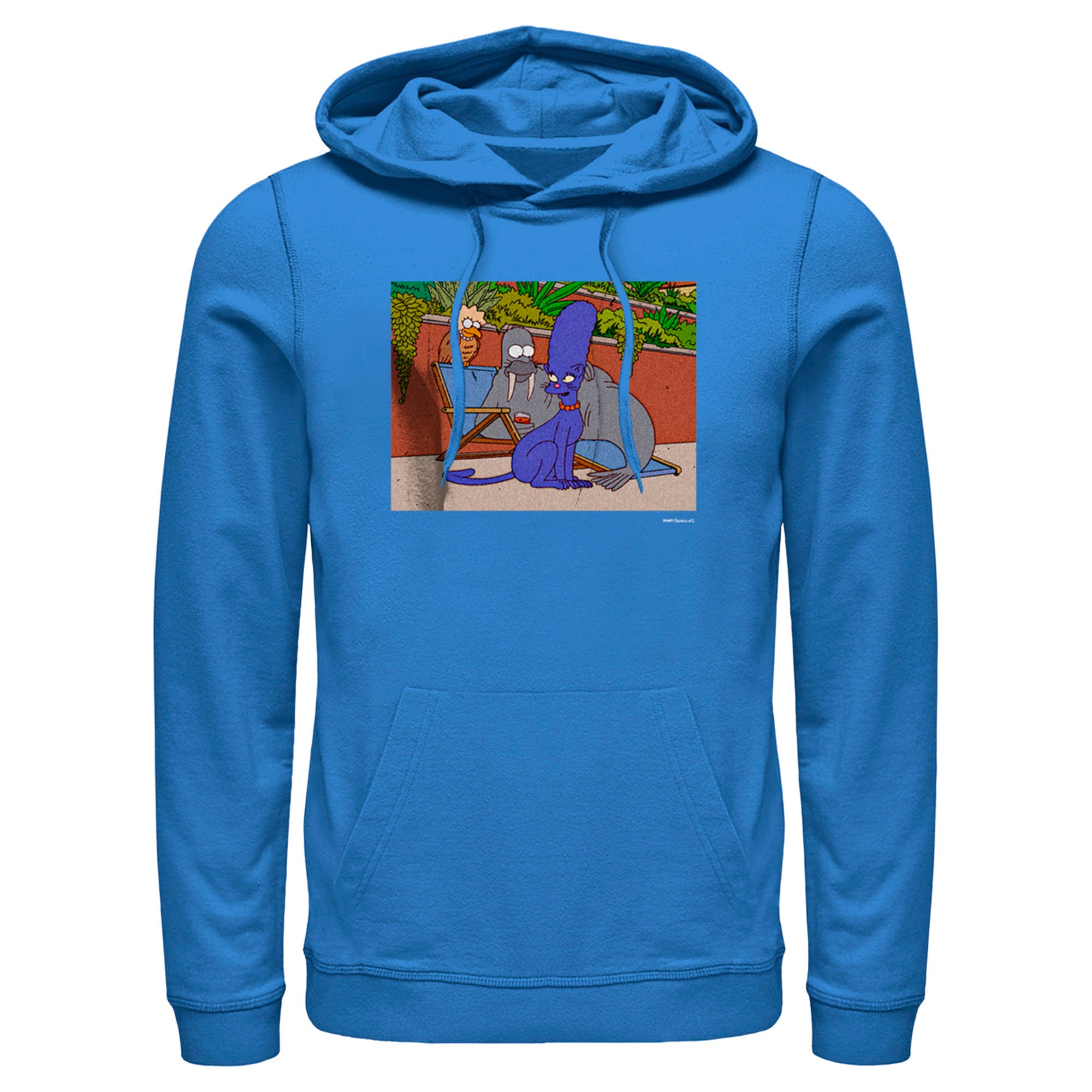 Men’S The Simpsons Treehouse Of Horrors Animals Scene Pull Over Hoodie