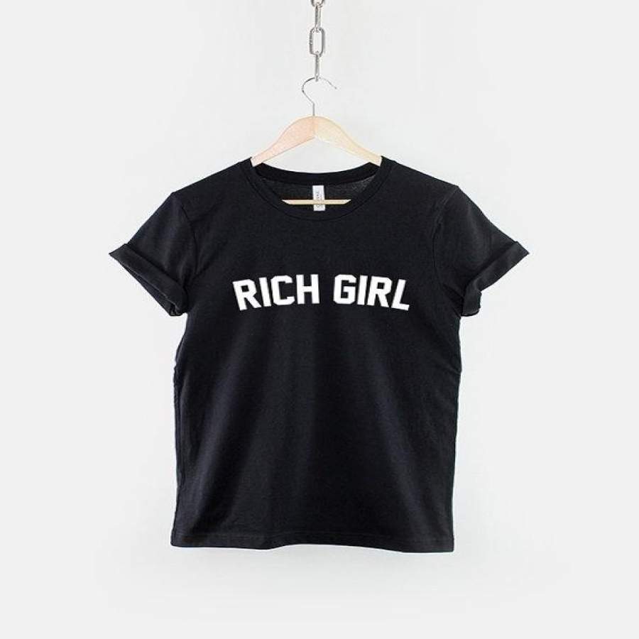 Rich Girl Tumblr Slogan T-Shirt – Daddys Girl T Shirt-C504