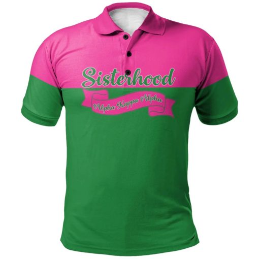 Alpha Kappa Alpha Sorority Sisterhood 3D Polo Shirt